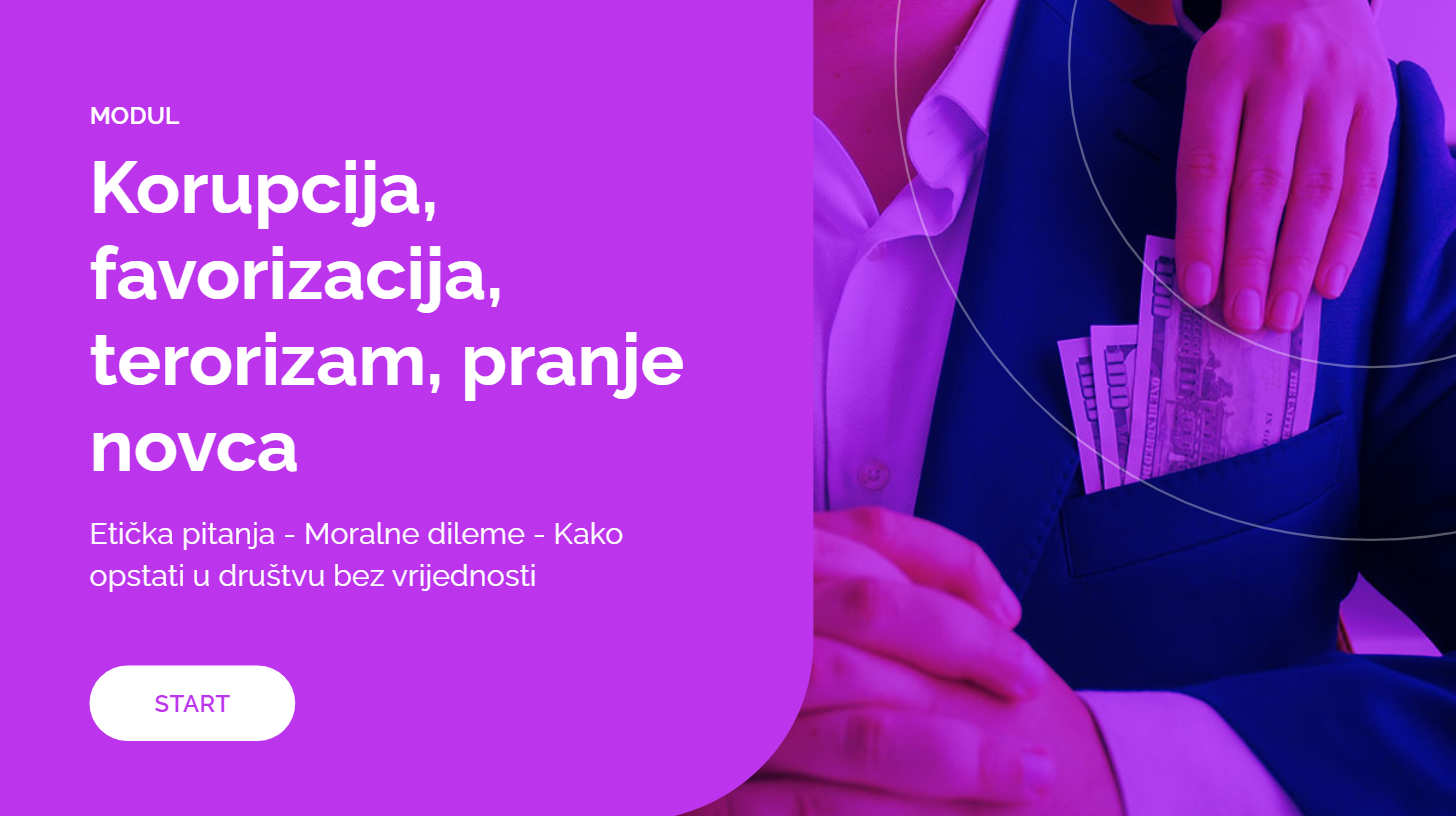 Korupcija, favorizacija, terorizam, pranje novca